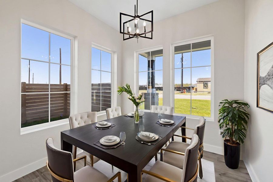 Virtually Staged Dining Area