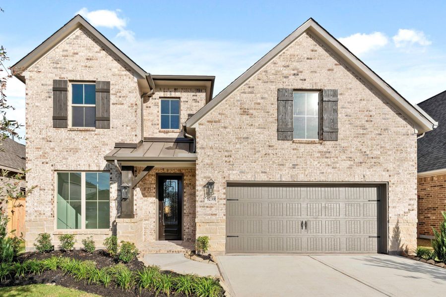 Front exterior of a new home in , Brookshire, TX, highlighting curb appeal (Image 1). Front exterior of a new home in , Brookshire, TX, highlighting curb appeal (Image 1).