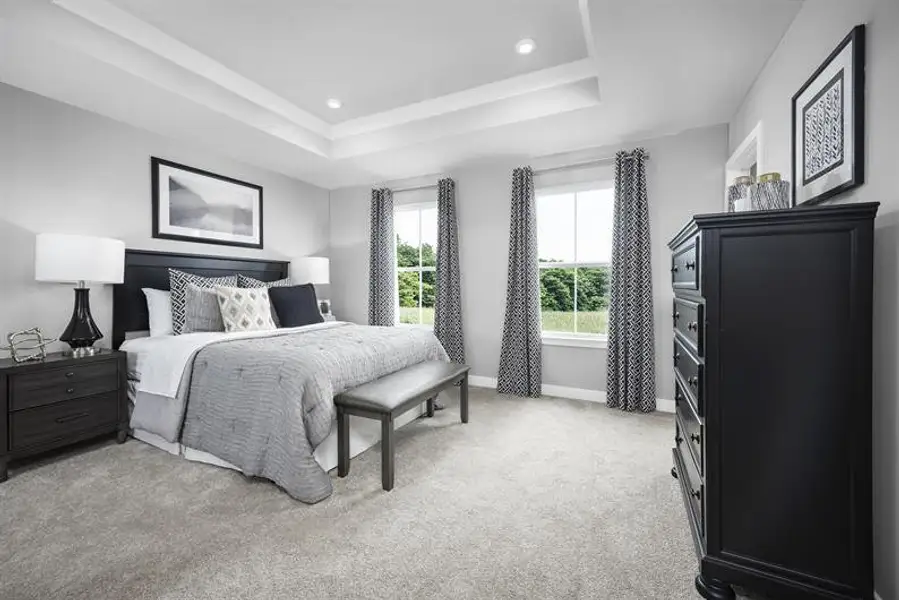 Furnished interior view inside a new home in McCain's Station Townhomes, Gallatin (Image 8).