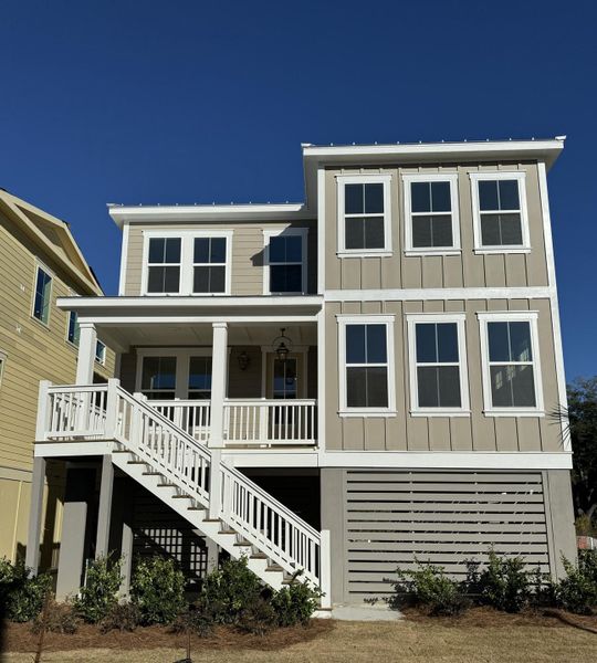Front exterior of a new home in Central Park, James Island, SC, highlighting curb appeal (Image 24).