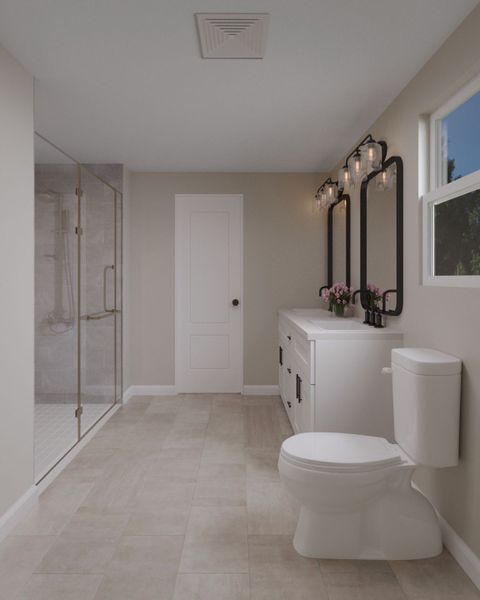 Representative furnished interior of a home built from the Willow by Red Cedar Homes in The Pines at Paw Creek, Charlotte (Image 26).