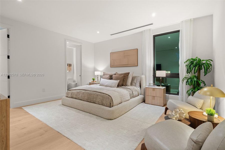 Furnished interior view inside a new home in , Miami (Image 80).