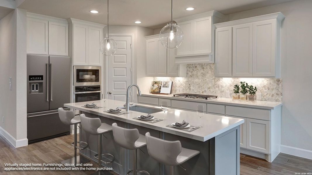 Furnished interior view inside a new home in Haby Hill, San Antonio (Image 10).