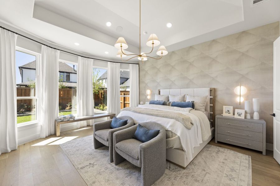 Representative furnished interior of a home built from the 6051 by Tradition Homes in StarView, Prosper (Image 33).