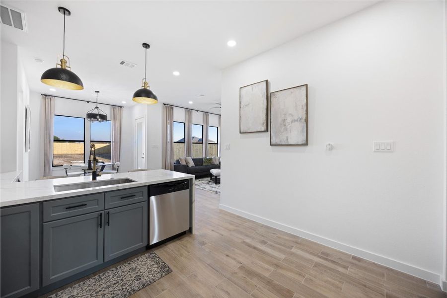 Furnished interior view inside a new home in , Cleveland (Image 36).
