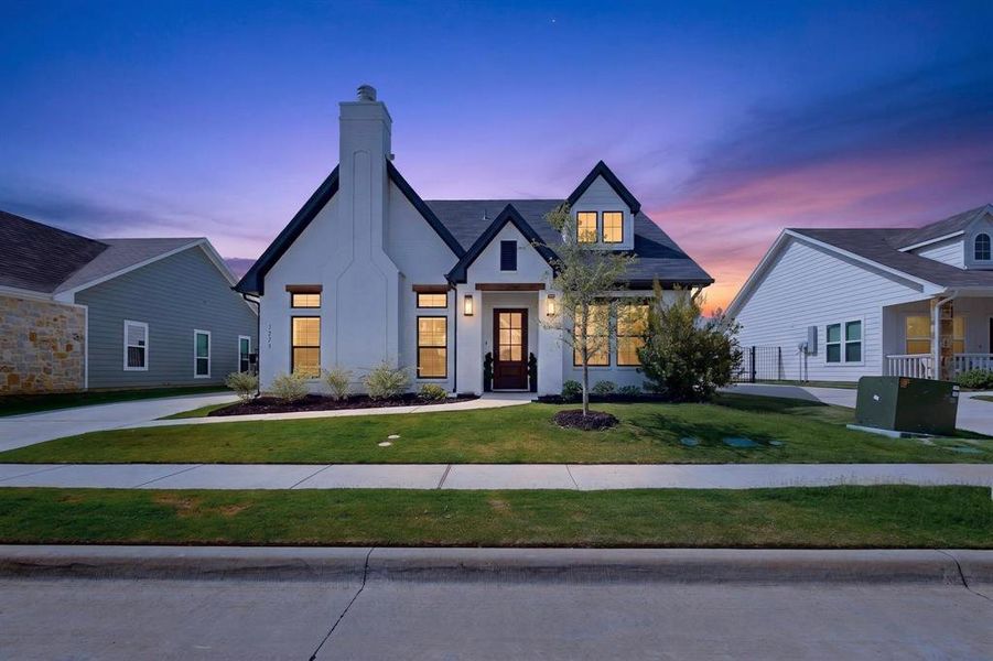 Front exterior of a new home in , Burleson, TX, highlighting curb appeal (Image 22).