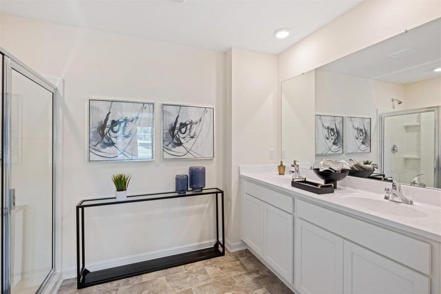 Furnished interior view inside a new home in Sheffield Highlands, Dallas (Image 6). Furnished interior view inside a new home in Sheffield Highlands, Dallas (Image 6).