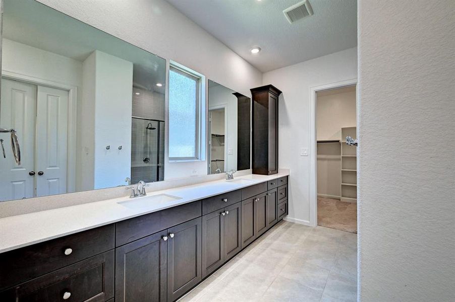 Primary Bath with oversized Shower