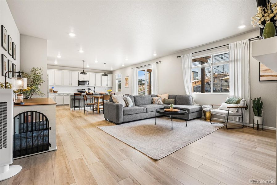 Furnished interior view inside a new home in Poudre Heights: The Alpine Collection, Windsor (Image 10).