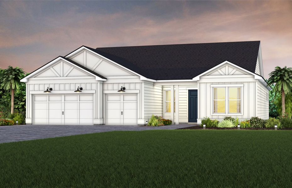 Representative exterior photo of a completed home built from the Stardom by Del Webb in Del Webb Saint Johns, St. Johns, FL (Image 19).