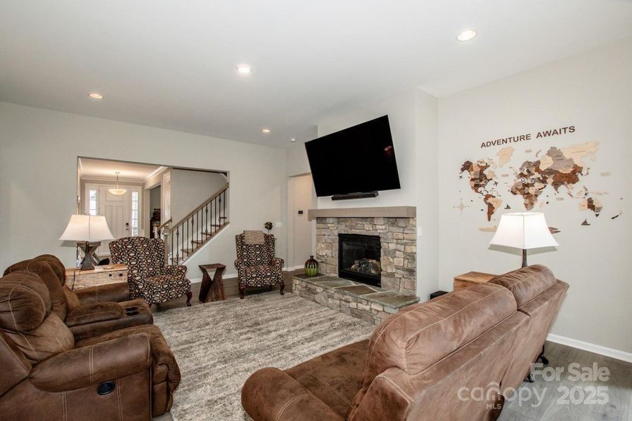 Furnished interior view inside a new home in Signature at Reid's Cove, Mooresville (Image 25).