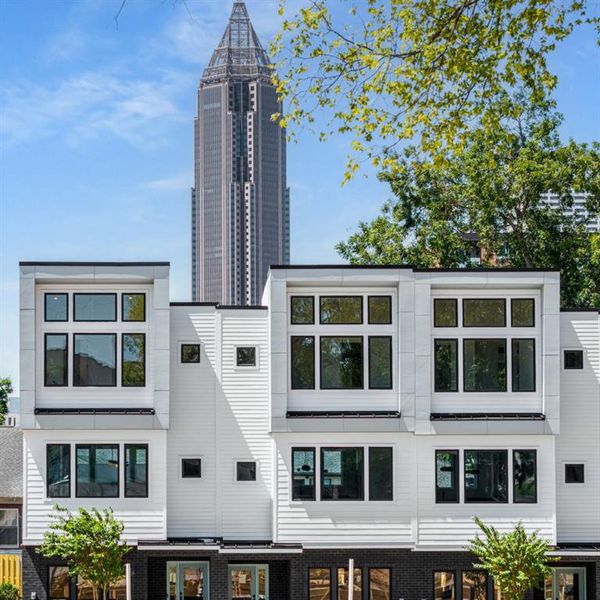 Front exterior of a new home in , Atlanta, GA, highlighting curb appeal (Image 2). Front exterior of a new home in , Atlanta, GA, highlighting curb appeal (Image 2).