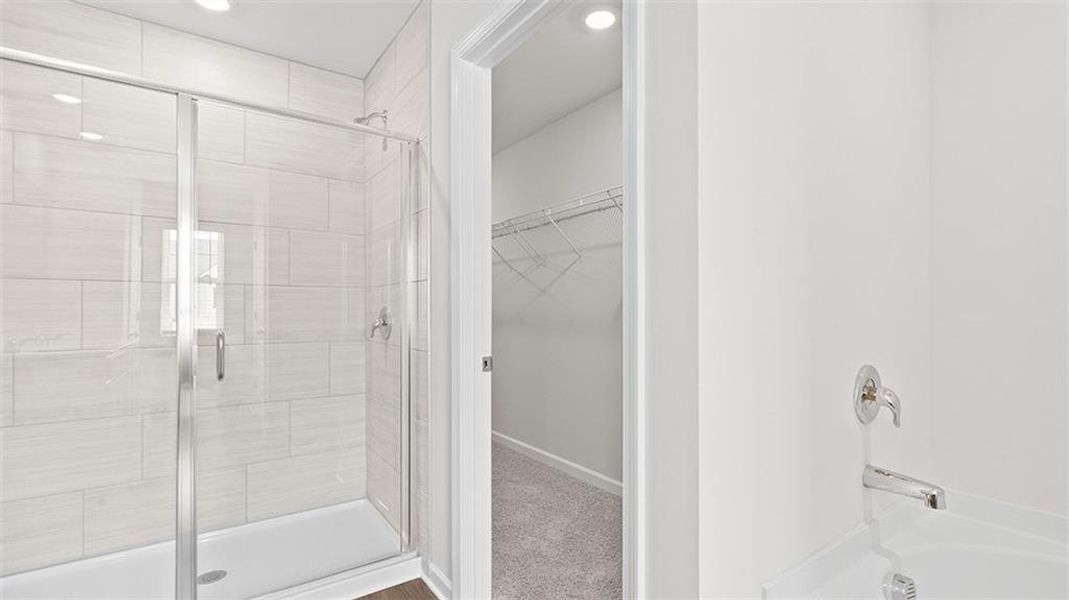 Spacious, unfurnished interior of a new home in Echo Glen, Stockbridge (Image 17). Spacious, unfurnished interior of a new home in Echo Glen, Stockbridge (Image 17).