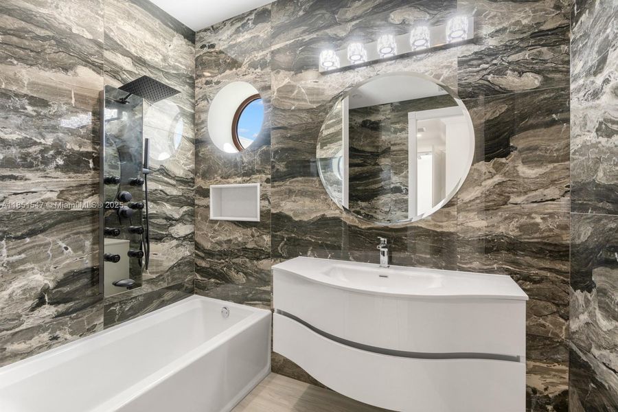 Furnished interior view inside a new home in , Surfside (Image 6).