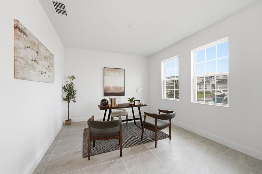 Furnished interior view inside a new home in Park View at the Hills, Minneola (Image 8).