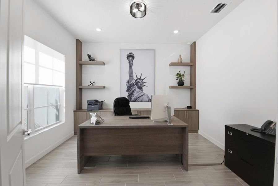 Furnished interior view inside a new home in Arden: The Waterford Collection, Loxahatchee (Image 8).