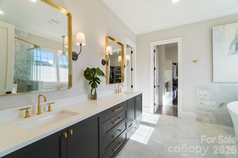 Furnished interior view inside a new home in , Weddington (Image 30).