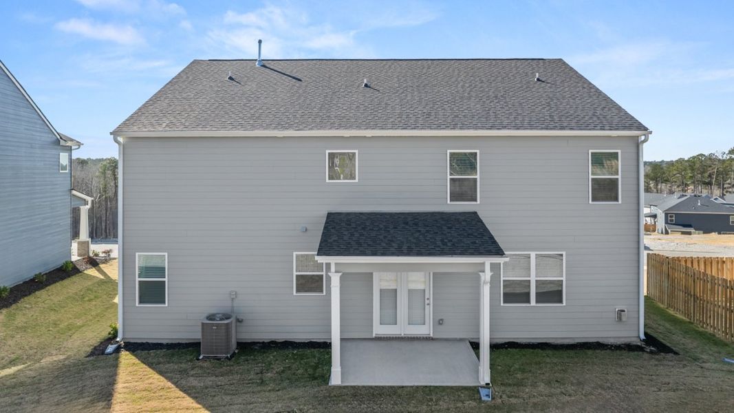 Representative exterior details of a home built from the Mansfield by D.R. Horton in Southwind Village, Evans (Image 3).