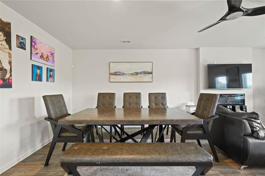 Furnished interior view inside a new home in The Enclave at Dial Farm Phase III, Walnut Grove (Image 11).