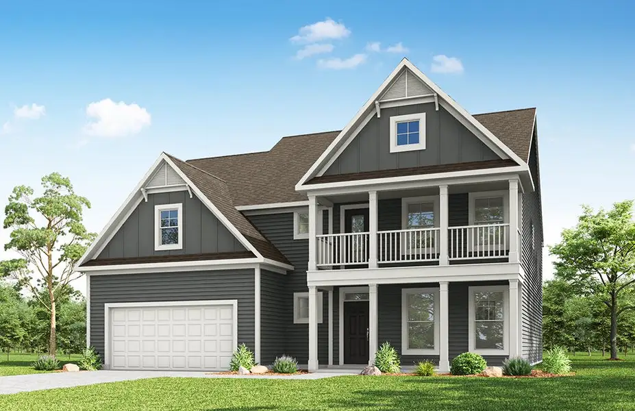 Representative exterior photo of a completed home built from the Sycamore by Eastwood Homes in Twin Creek, Kernersville, NC (Image 2). Representative exterior photo of a completed home built from the Sycamore by Eastwood Homes in Twin Creek, Kernersville, NC (Image 2).