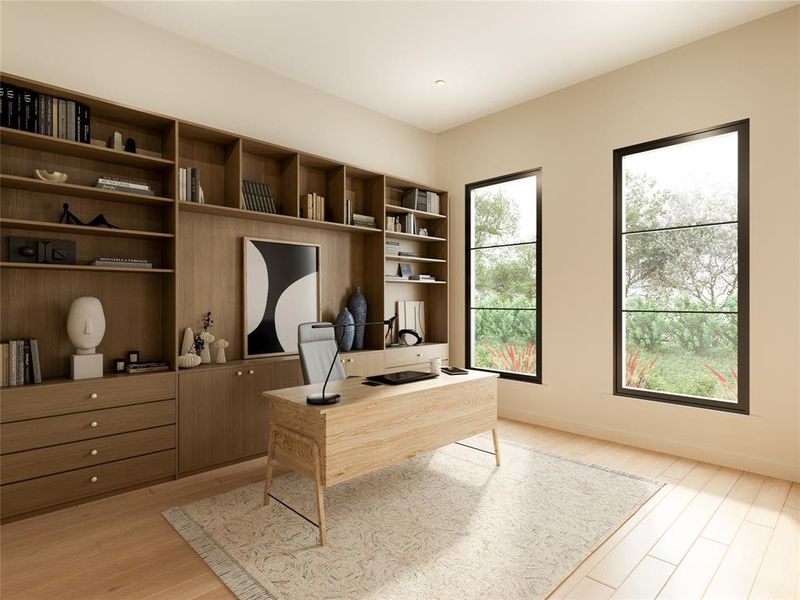 Furnished interior view inside a new home in , Dallas (Image 16).