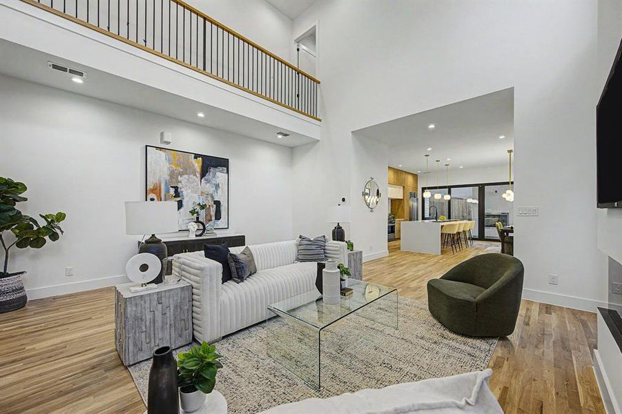 Furnished interior view inside a new home in , Dallas (Image 28). Furnished interior view inside a new home in , Dallas (Image 28).
