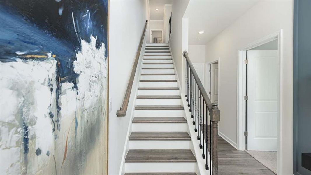 Spacious, unfurnished interior of a new home in Townes at Asbury, Hapeville (Image 20).