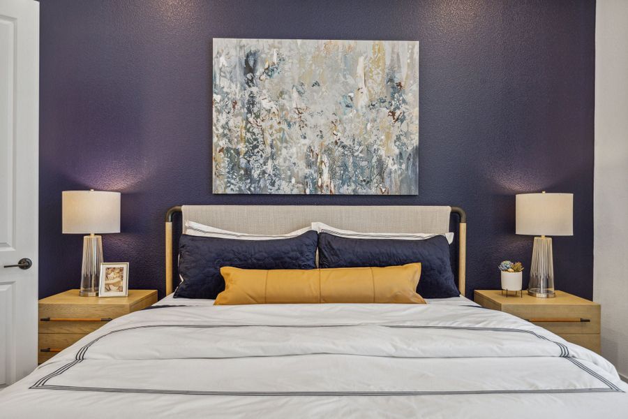 Representative furnished interior of a home built from the Grant by Centre Living Homes in Newman Village Townhomes, Frisco (Image 23).