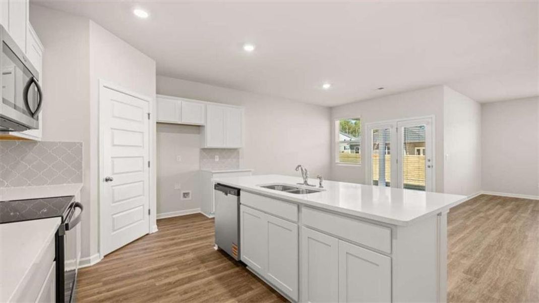 Furnished interior view inside a new home in Oakchase at Hampton, Hampton (Image 8). Furnished interior view inside a new home in Oakchase at Hampton, Hampton (Image 8).