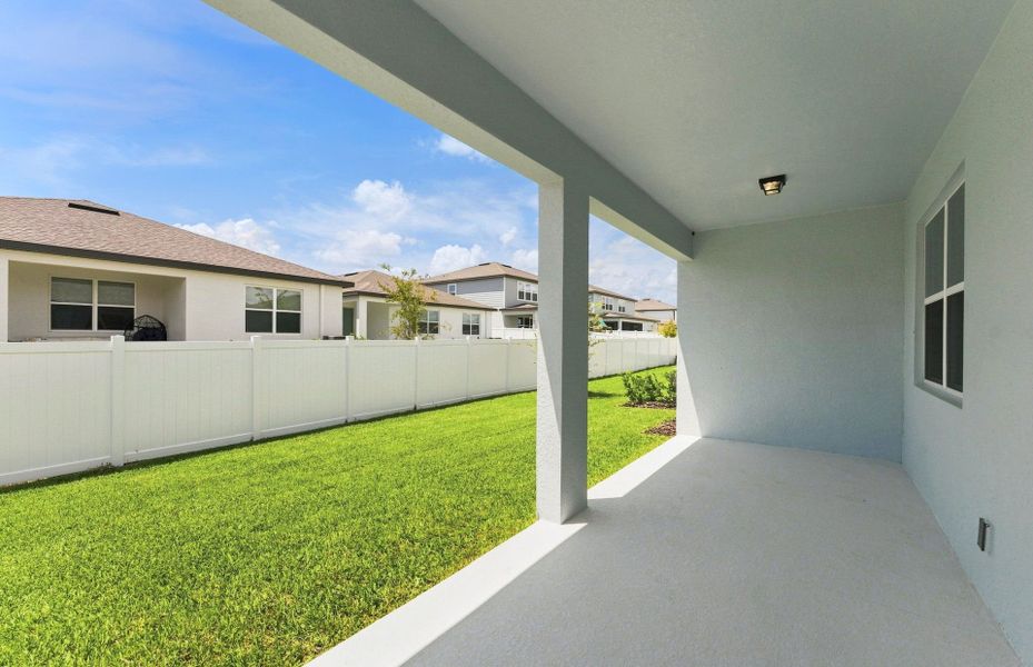 Exterior details and patio area of a home in Marion Ranch, Ocala (Image 18).