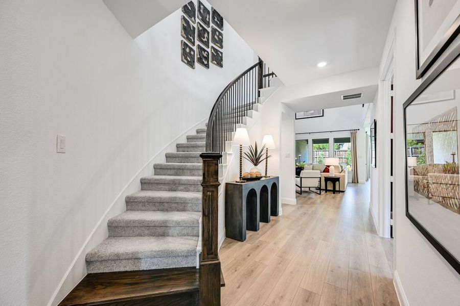 Representative furnished interior of a home built from the Citron by Taylor Morrison in The Ranch at Uptown Celina 55s, Celina (Image 14).