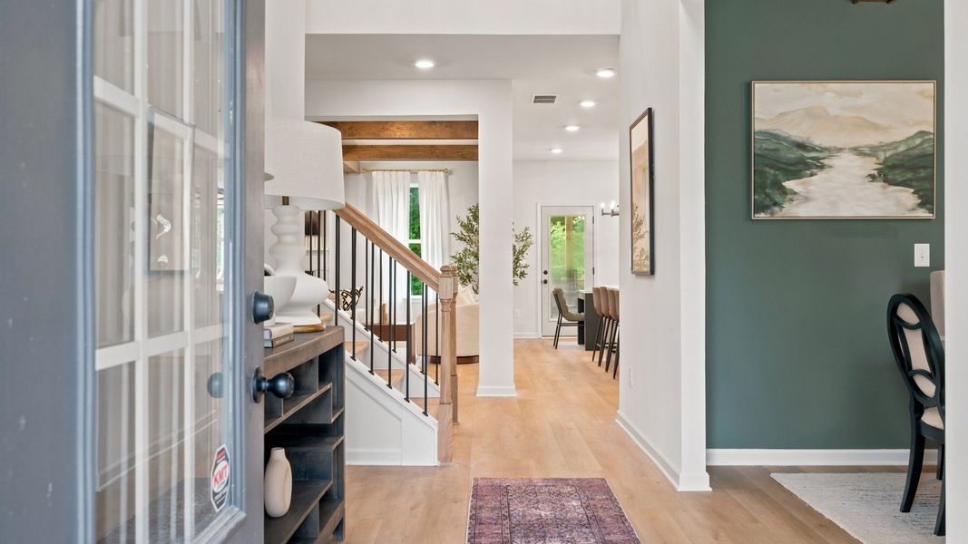 Representative furnished interior of a home built from the Rosemary II by DRB Homes in Everson, Snellville (Image 5).