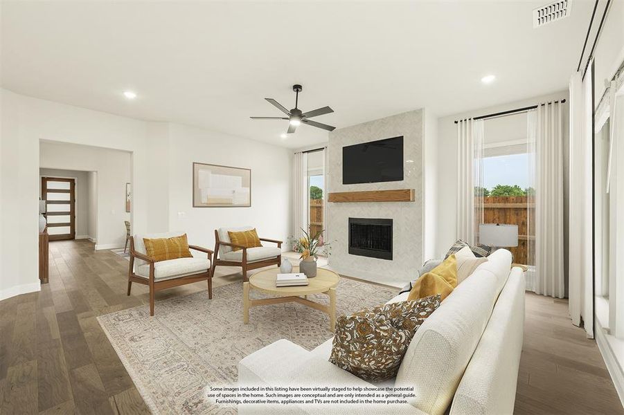 Furnished interior view inside a new home in The Retreat at North Grove 60, Waxahachie (Image 14). Furnished interior view inside a new home in The Retreat at North Grove 60, Waxahachie (Image 14).