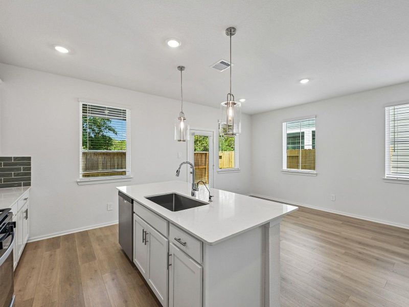 Furnished interior view inside a new home in Pinewood Trails - City Series, Atascocita (Image 7).