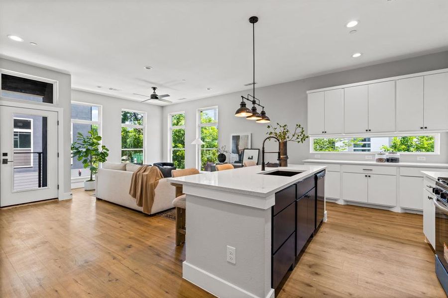 Furnished interior view inside a new home in , Dallas (Image 21).