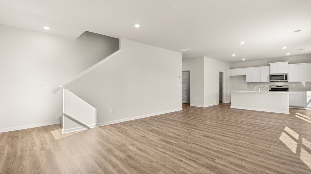 Representative unfurnished interior of a home built from the Galen by D.R. Horton in Teamon Pointe, Griffin (Image 27). Representative unfurnished interior of a home built from the Galen by D.R. Horton in Teamon Pointe, Griffin (Image 27).