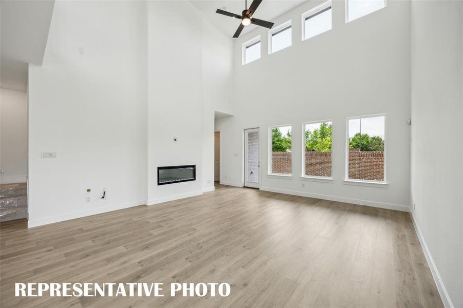Plenty of room to host family and friends in this outstanding family room!  REPRESENTATIVE PHOTO