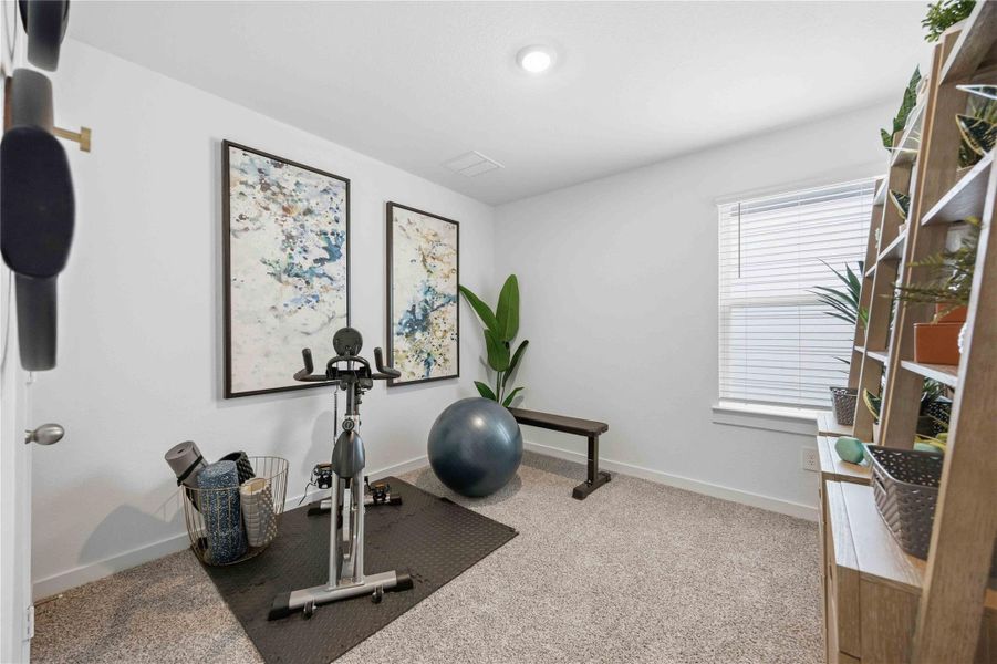 Furnished interior view inside a new home in Wheatley Oaks, Houston (Image 13). Furnished interior view inside a new home in Wheatley Oaks, Houston (Image 13).