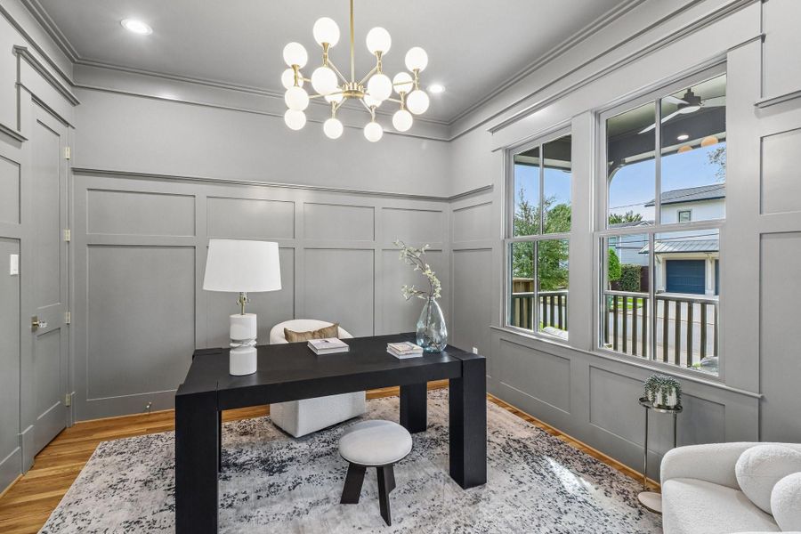 Furnished interior view inside a new home in , Houston (Image 11).