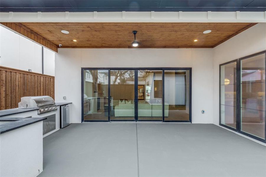 Exterior details and patio area of a home in , Dallas (Image 3). Exterior details and patio area of a home in , Dallas (Image 3).