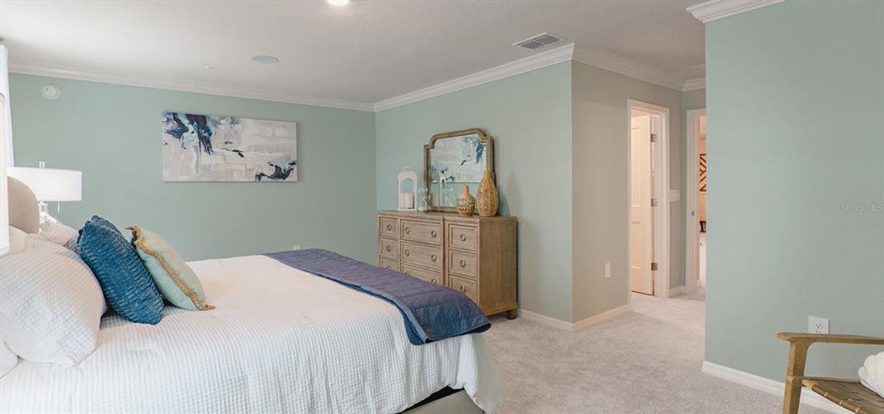Furnished interior view inside a new home in Ralston Reserve at Siena, St. Cloud (Image 11).