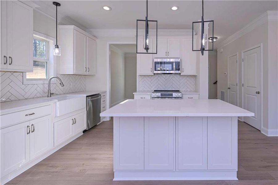 Furnished interior view inside a new home in , Buchanan (Image 8).