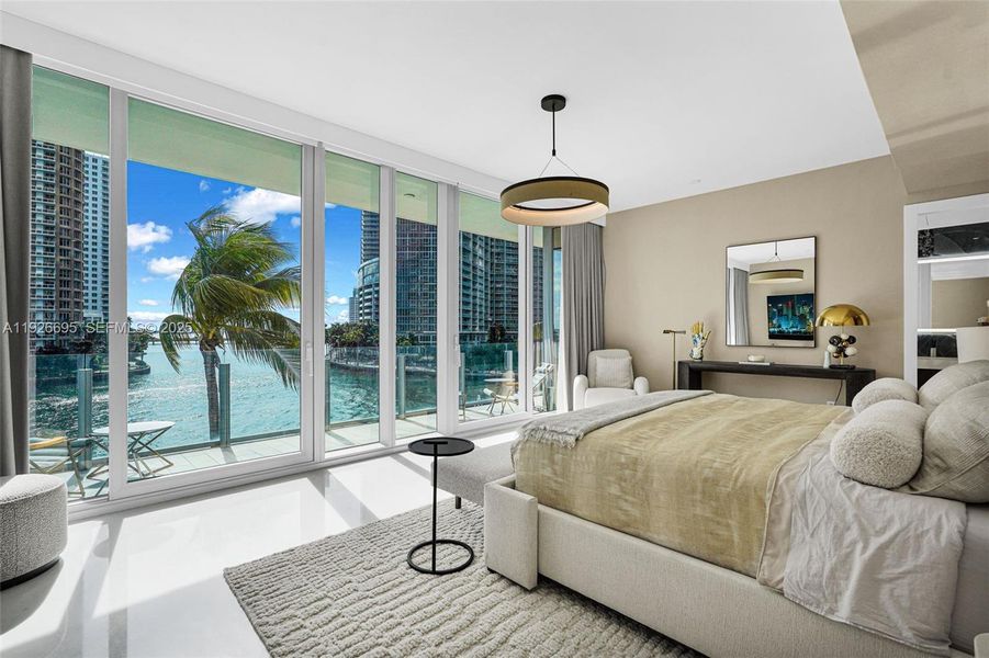 Furnished interior view inside a new home in , Miami (Image 31).
