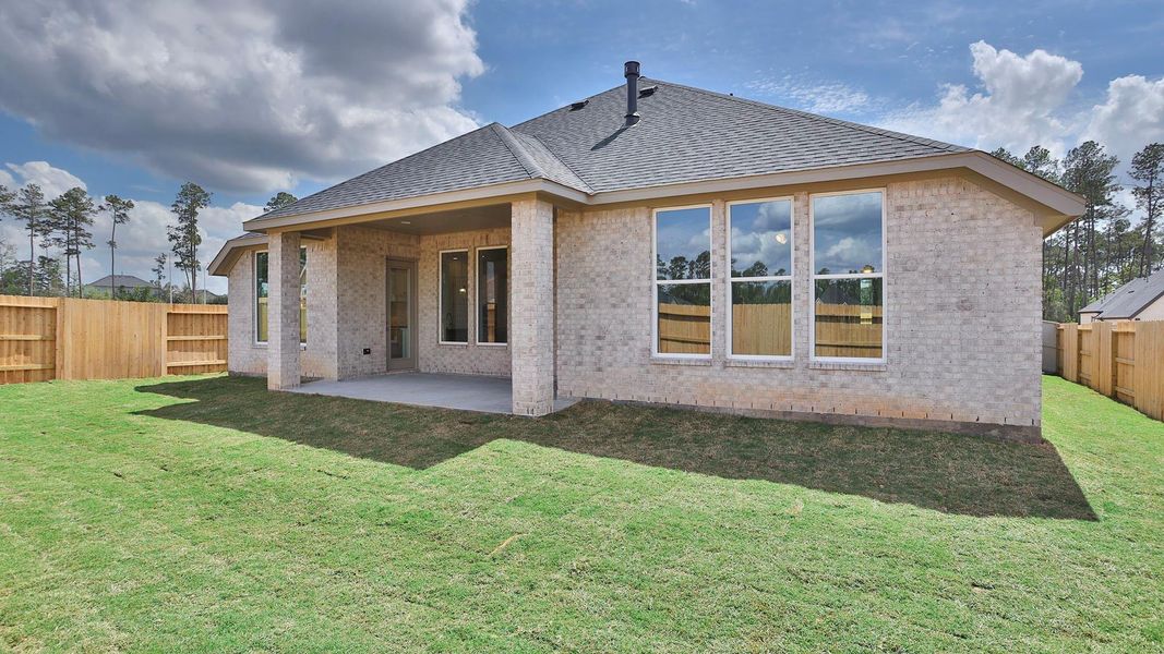 Exterior details and patio area of a home in Audubon, Magnolia (Image 3).