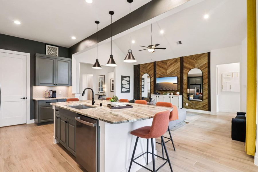 Representative furnished interior of a home built from the Brenner by Chesmar Homes in Audubon, Magnolia (Image 7).