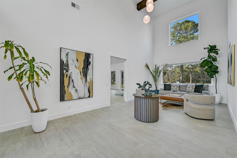 Furnished interior view inside a new home in , Manvel (Image 16).