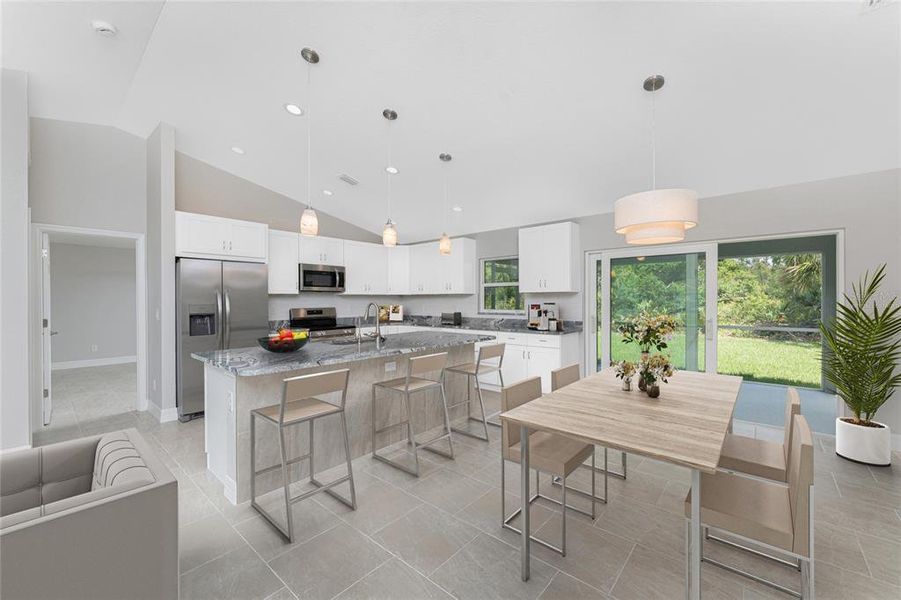 Furnished interior view inside a new home in , North Port (Image 8).