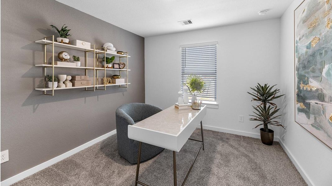 Representative photo. The second floor is designed for comfort and flexibility, highlighted by a spacious primary suite with a well-appointed bath that includes a separate shower and tub. Two additional bedrooms easily accommodate guests, while a central flex space creates endless possibilities for a game room, second living area, or personalized retreat. Representative photo. The second floor is designed for comfort and flexibility, highlighted by a spacious primary suite with a well-appointed bath that includes a separate shower and tub. Two additional bedrooms easily accommodate guests, while a central flex space creates endless possibilities for a game room, second living area, or personalized retreat.