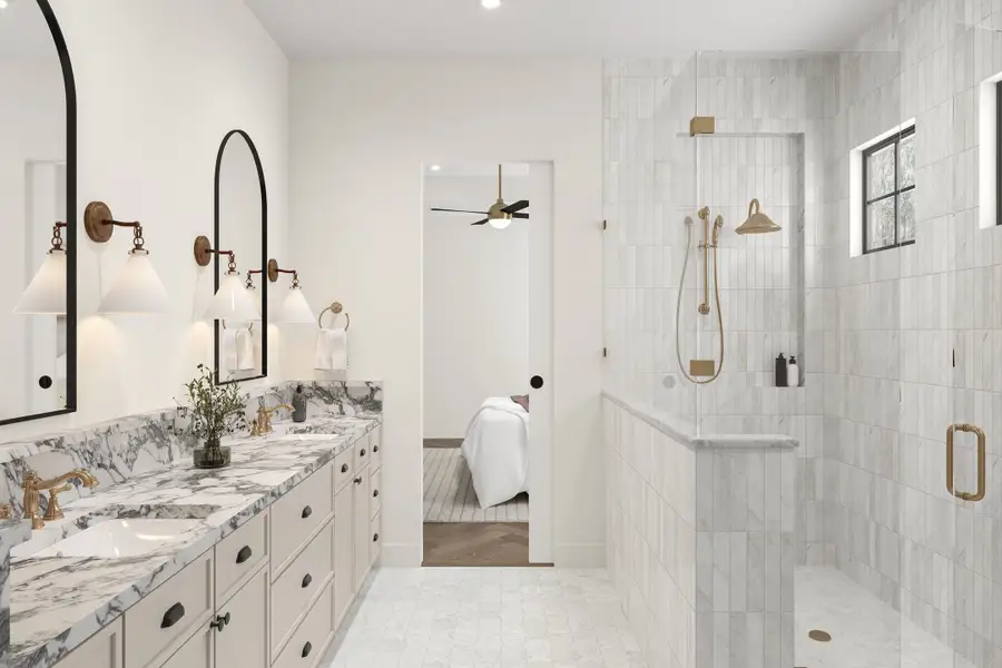 Representative furnished interior of a home built from the Iris by Homebound in The Villas at Lakeside, Flower Mound (Image 4).