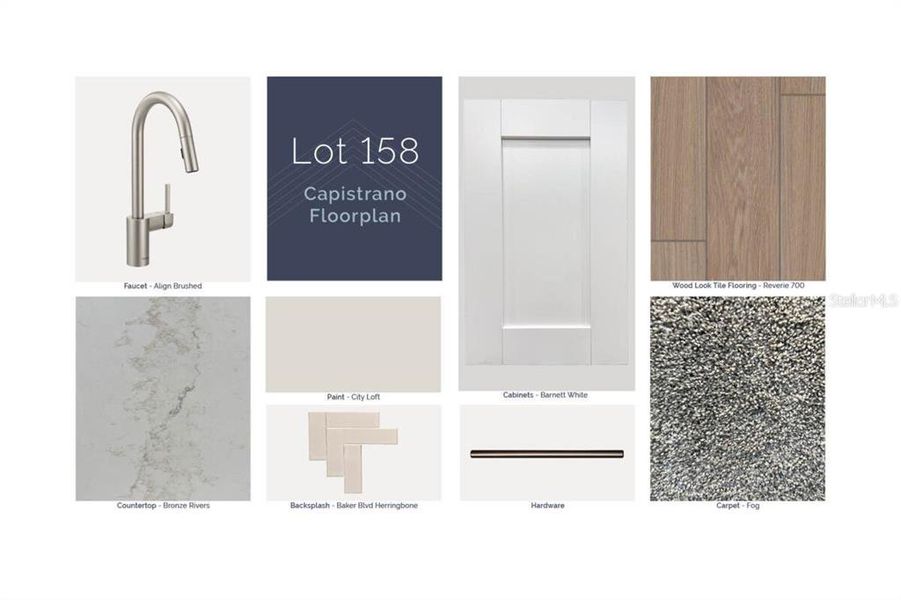 Sample of building materials used in homes in Center Lake on the Park, St. Cloud (Image 3).